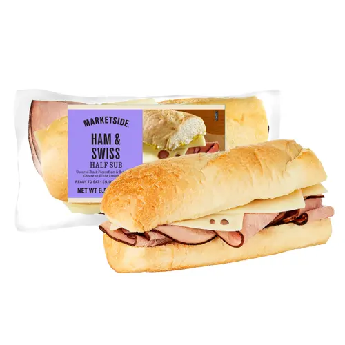 Marketside Ham & Swiss Sub Sandwich, Half, 6.5 oz, 1 Count (Fresh)