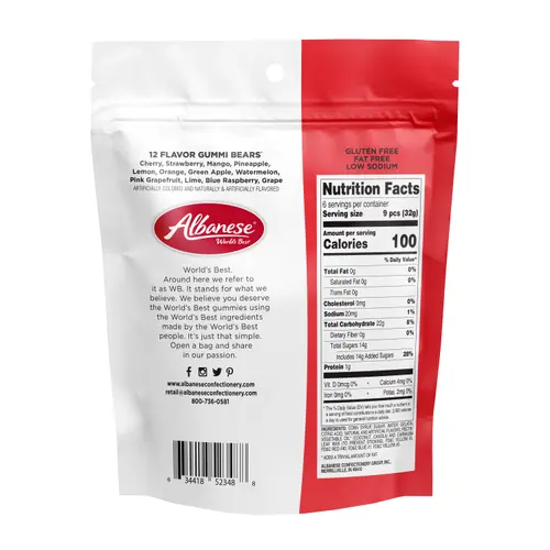 Albanese Worldâ€™s Best 12 Flavor Gummi Bears, 7.5oz Regular Size, Gluten Free thumbnail 3