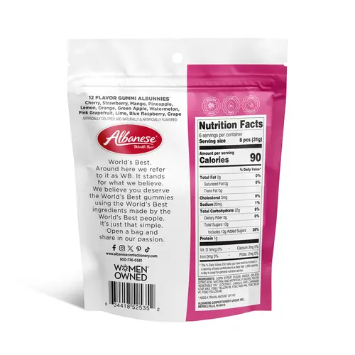 Albanese World's Best 12 Flavor Gummi Albunnies, 7oz Gluten Free thumbnail 2