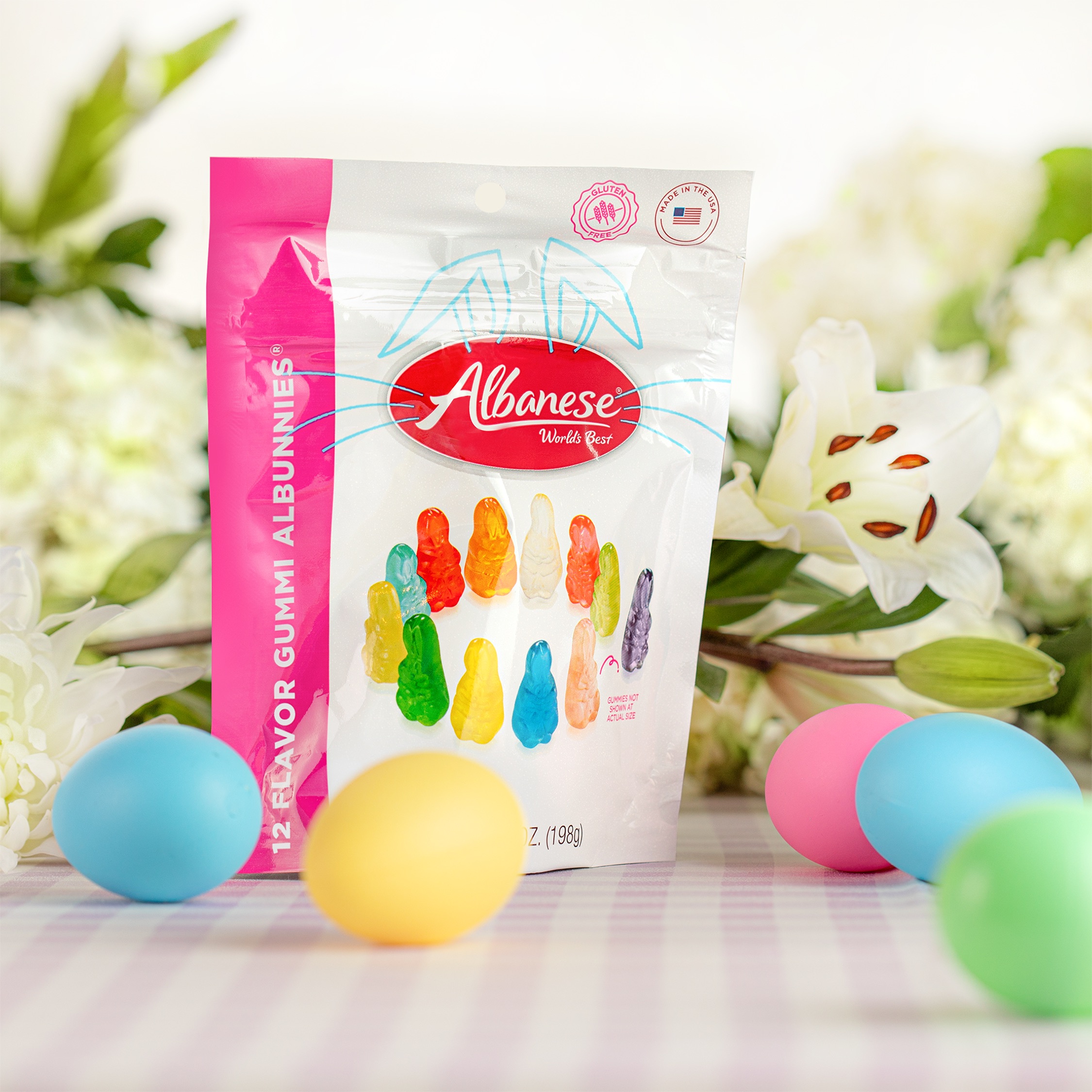Albanese World's Best 12 Flavor Gummi Albunnies, 7oz Gluten Free thumbnail 4