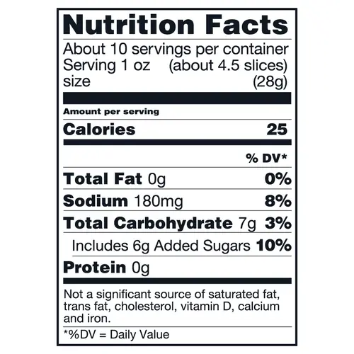 Wickle's, Pickle Chips Sweet and Spicy, 16 oz Jar thumbnail 2