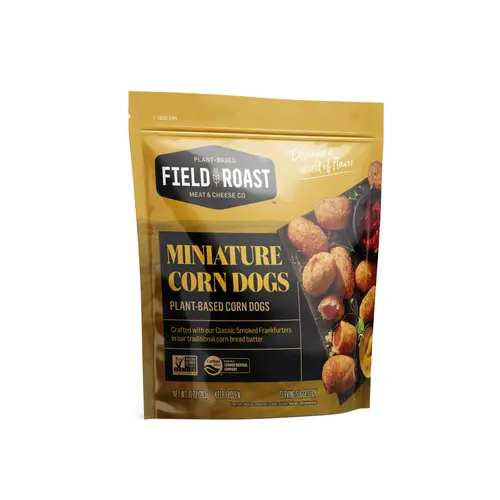 Field Roast Miniature Plant-Based Corn Dogs, 10oz, 12 CT Resealable Bag (Frozen) thumbnail 3