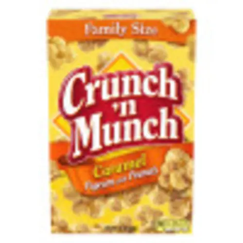 CRUNCH 'N MUNCH Caramel Popcorn with Peanuts, 12 oz.