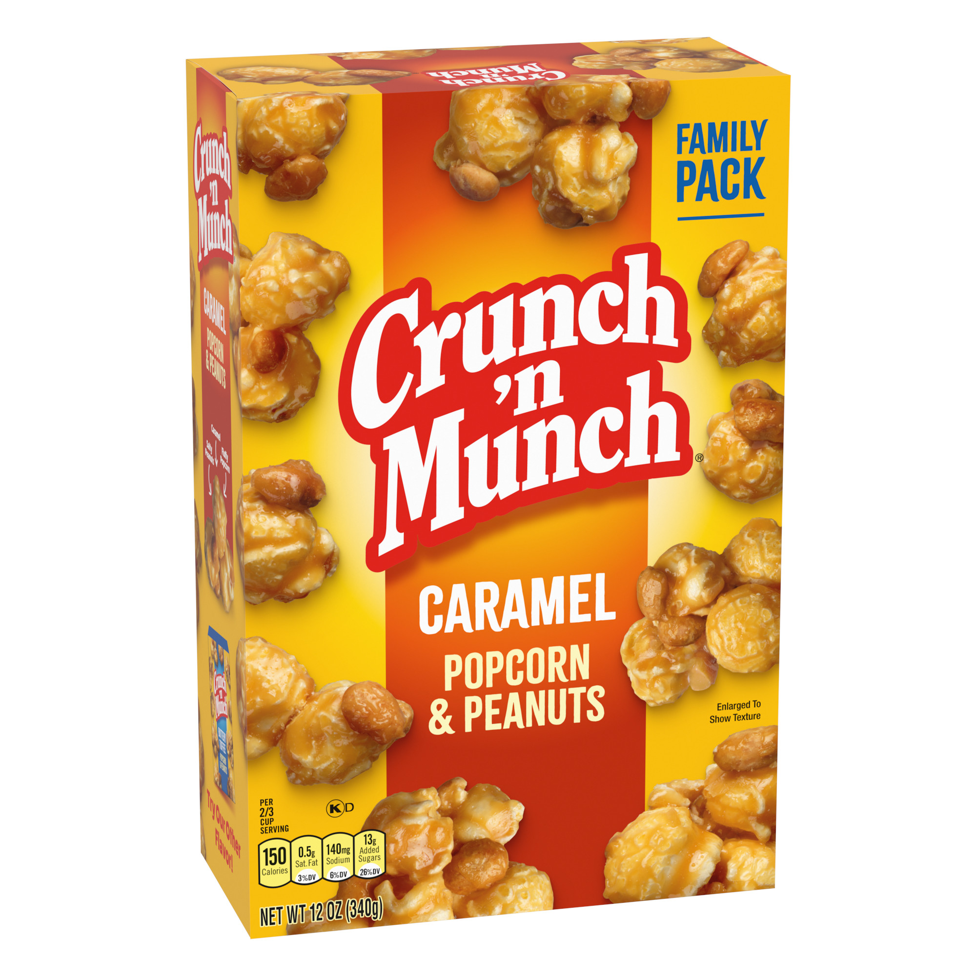 CRUNCH 'N MUNCH Caramel Popcorn with Peanuts, 12 oz. thumbnail 2