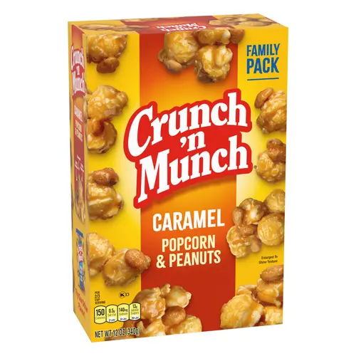 CRUNCH 'N MUNCH Caramel Popcorn with Peanuts, 12 oz. thumbnail 2