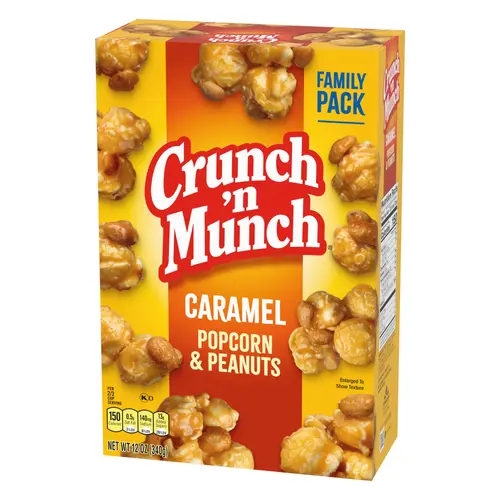 CRUNCH 'N MUNCH Caramel Popcorn with Peanuts, 12 oz. thumbnail 3