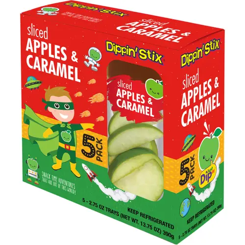 Dippin' Stix Sliced Apples & Caramel, 2.75 oz, 5 Count