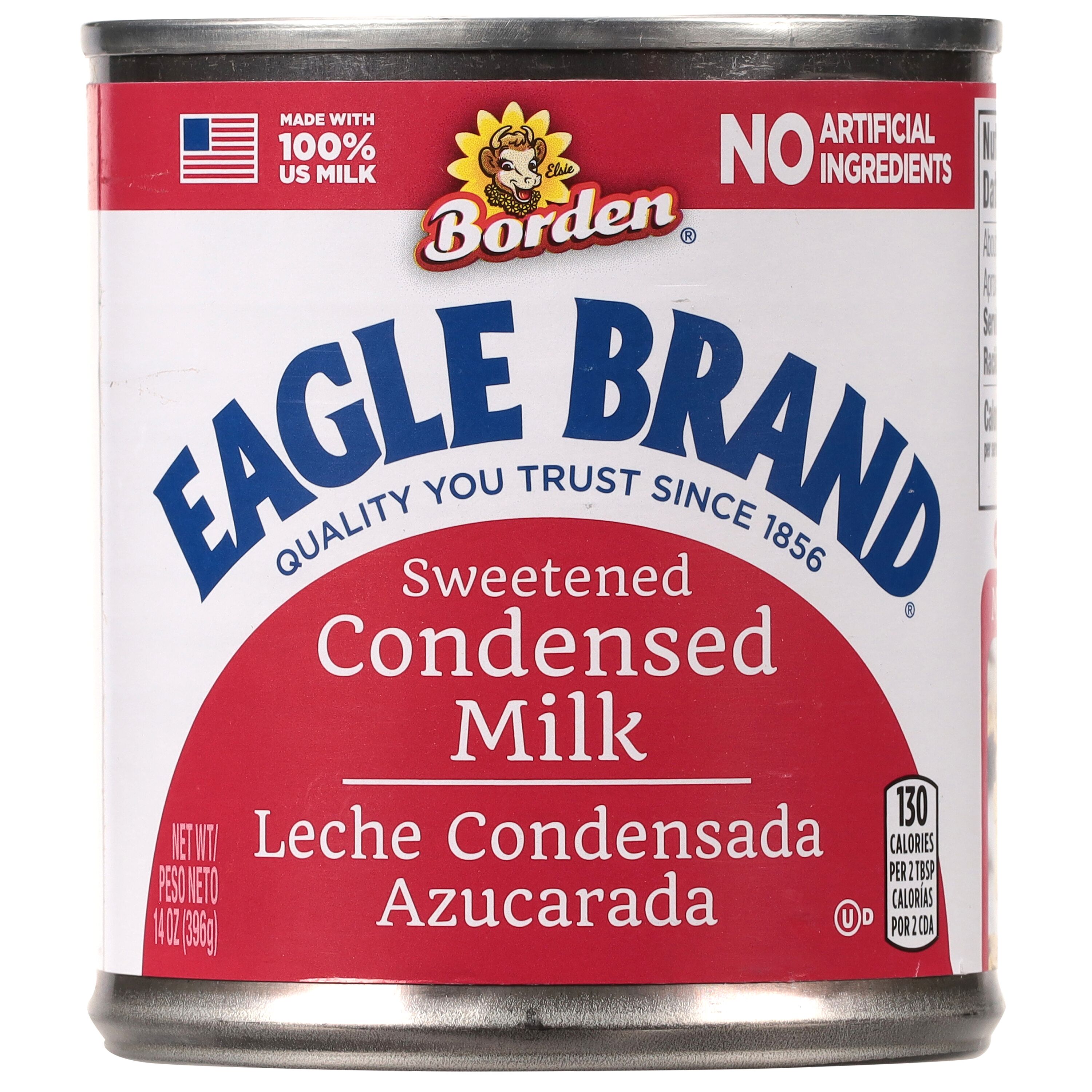 Eagle Brand Sweetened Condensed Milk, 100% US Milk, Gluten Free, 14 fl oz Can