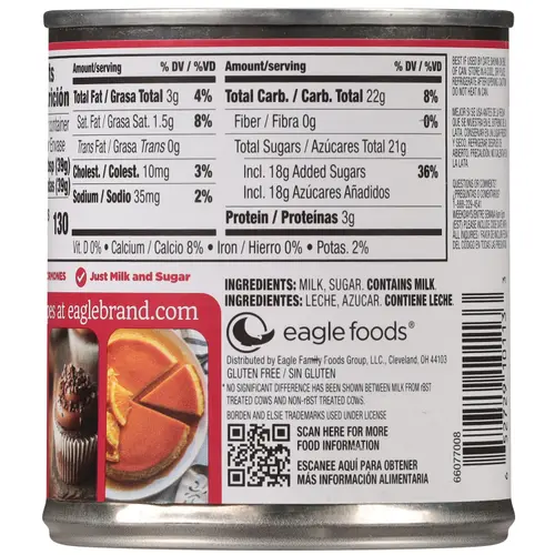 Eagle Brand Sweetened Condensed Milk, 100% US Milk, Gluten Free, 14 fl oz Can thumbnail 4
