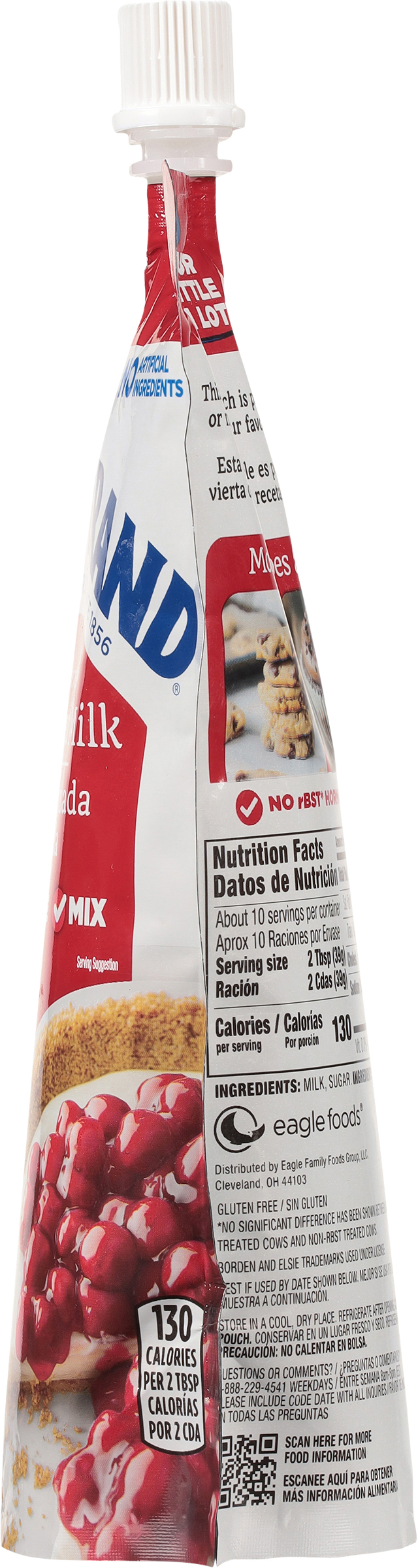 Eagle Brand Sweetened Condensed Milk, 100% US Milk, Gluten Free, 14 fl oz Resealable Pouch thumbnail 4