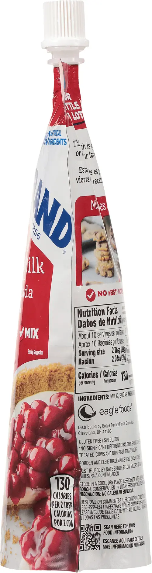 Eagle Brand Sweetened Condensed Milk, 100% US Milk, Gluten Free, 14 fl oz Resealable Pouch thumbnail 4