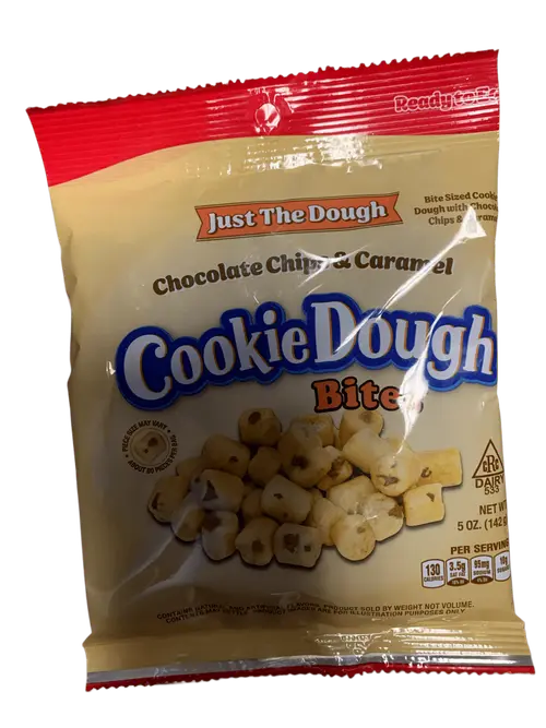 Chocolate Chip and Caramel Cookie Dough Bites 5oz Bag thumbnail 2