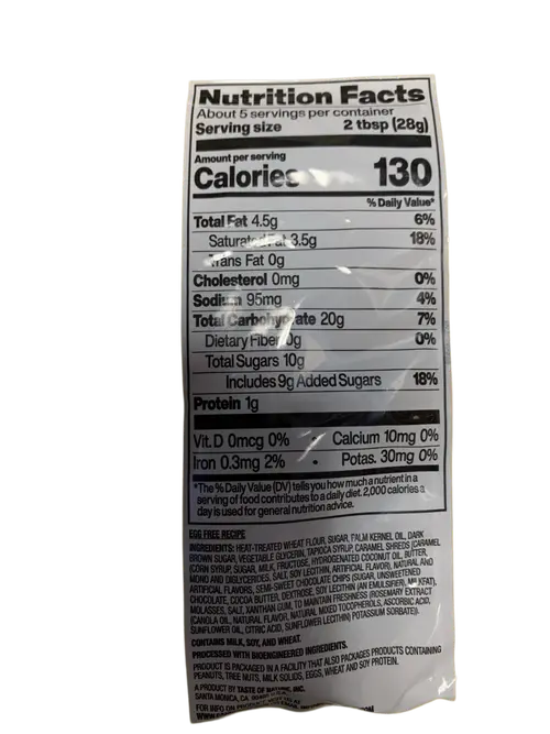 Chocolate Chip and Caramel Cookie Dough Bites 5oz Bag thumbnail 3