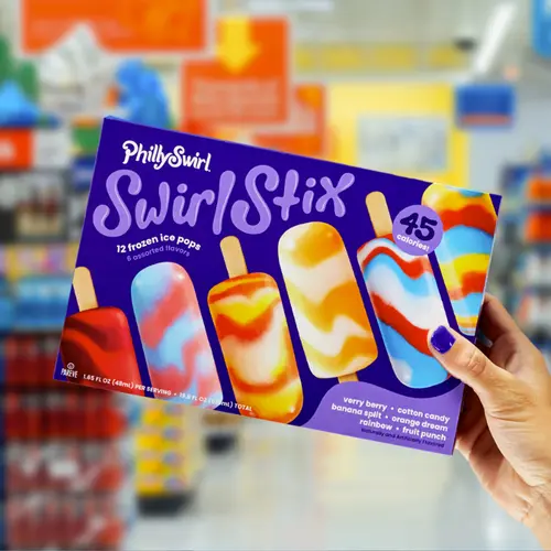 PhillySwirl SwirlStix Assorted Flavors Ice Pops 12 - 1.65 fl oz Packs thumbnail 2