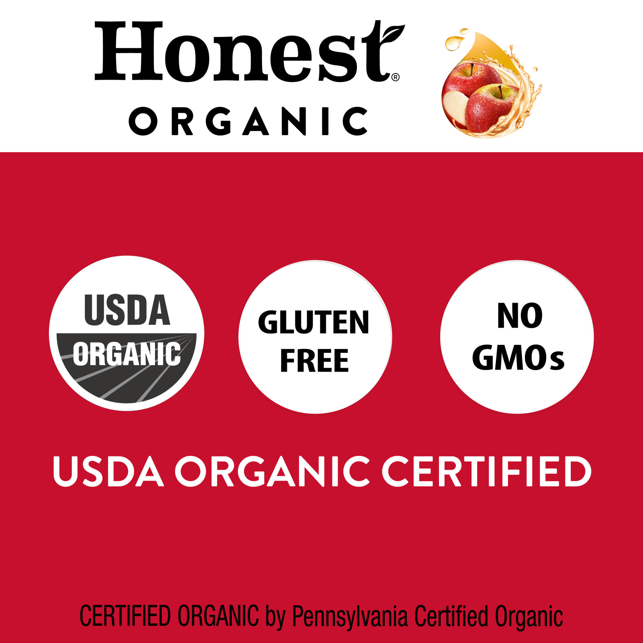 Honest Kids Organic Super Fruit Punch Juice, 6.75 fl oz, 8 Pouches thumbnail 2