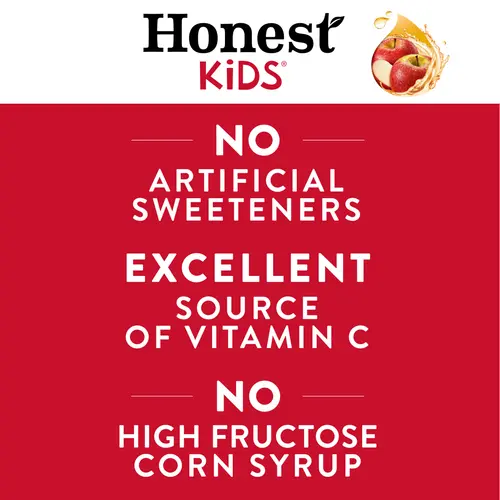 Honest Kids Organic Super Fruit Punch Juice, 6.75 fl oz, 8 Pouches thumbnail 3