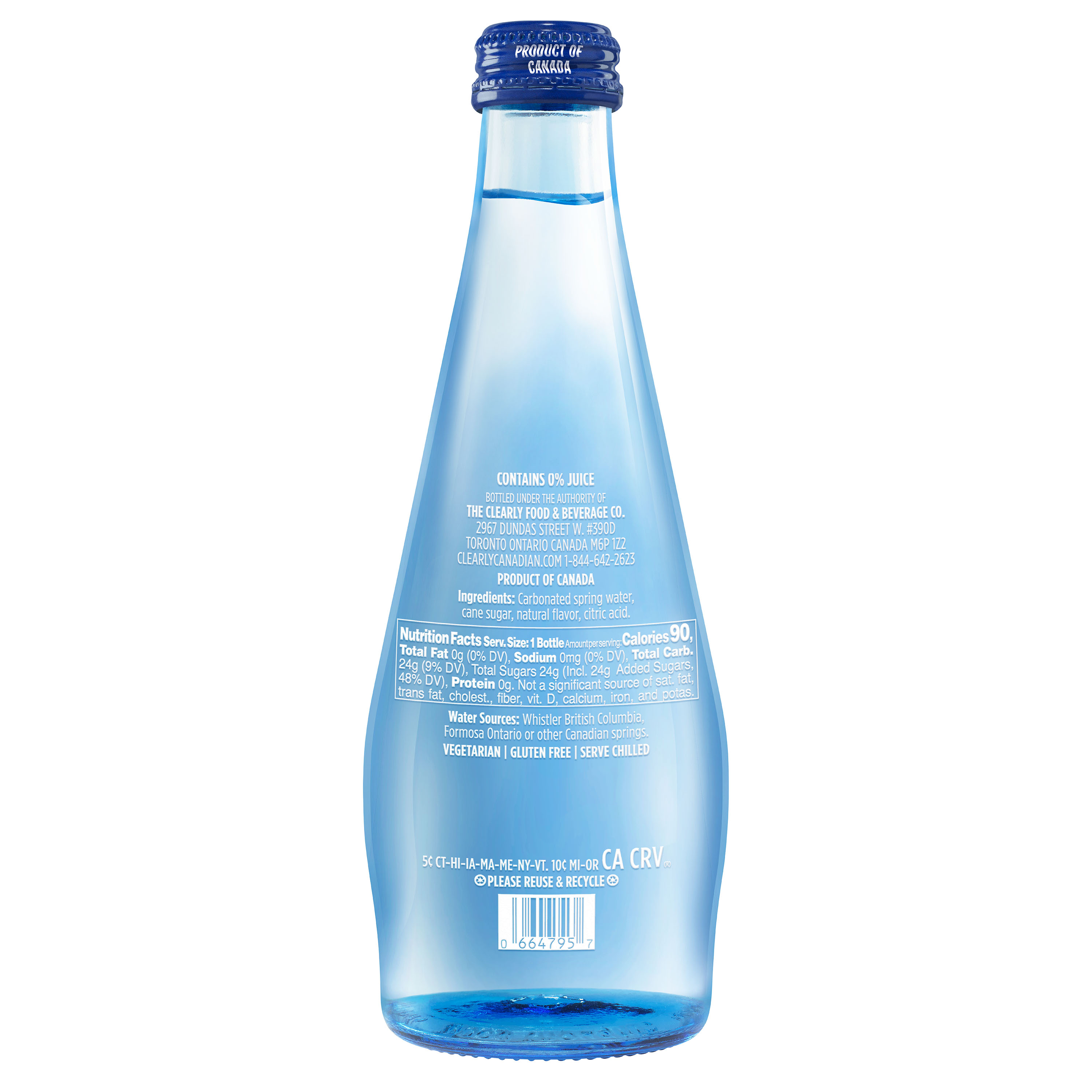 Clearly Canadian, Sparkling Water, Wild Cherry 11 oz thumbnail 2