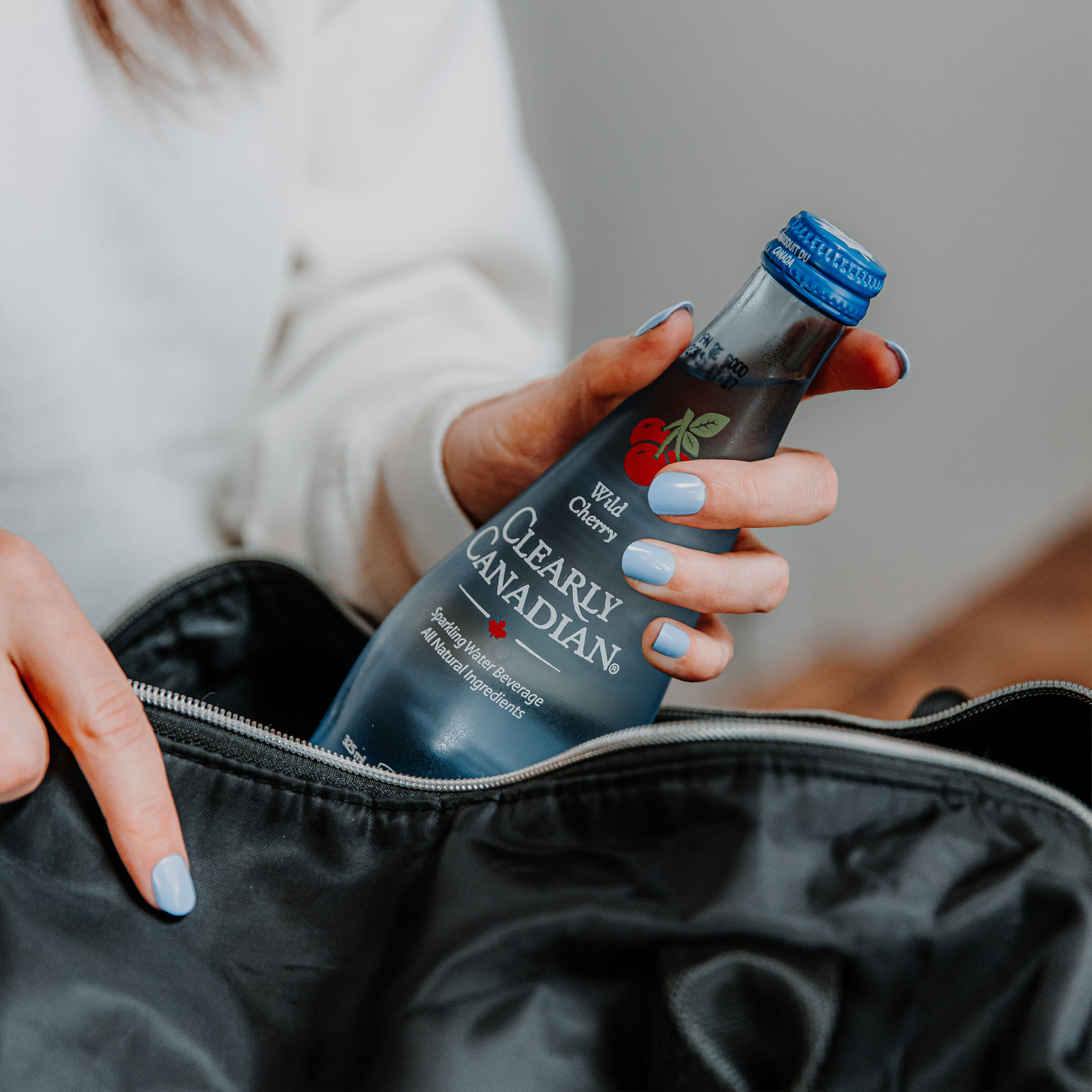 Clearly Canadian, Sparkling Water, Wild Cherry 11 oz thumbnail 3