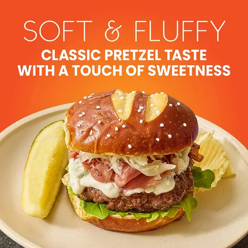 King's Hawaiian Original Hawaiian Sweet Pretzel Hamburger Buns, Bread Buns, 4 Count (Pack of 3) thumbnail 3