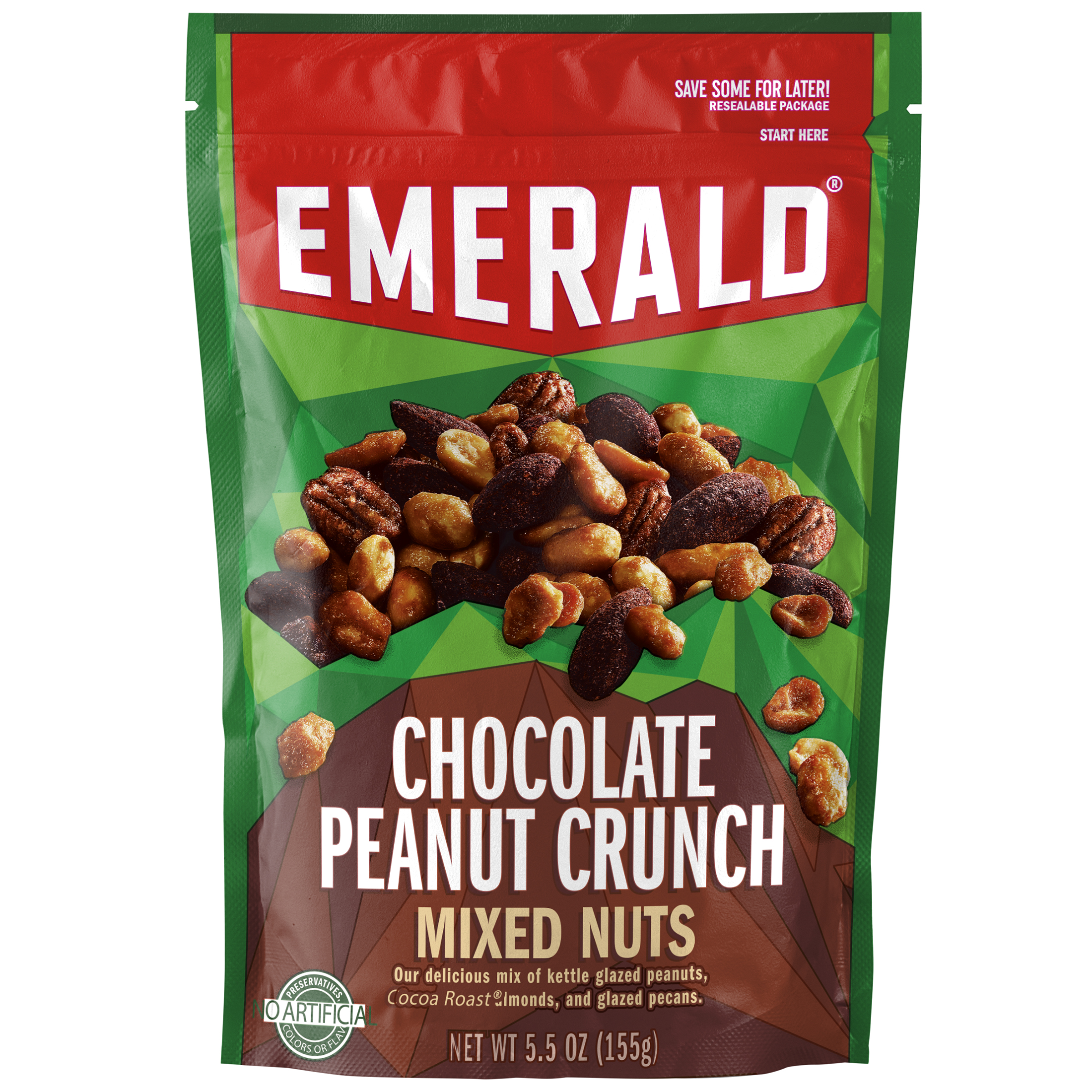Emerald Nuts, Chocolate Peanut Crunch Mixed Nuts, 5.5 oz (Pack of 2) thumbnail 2