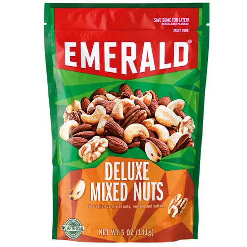 Emerald Nuts, Deluxe Mixed Nuts, 5 oz, Resealable Bag (Pack of 3) thumbnail 3