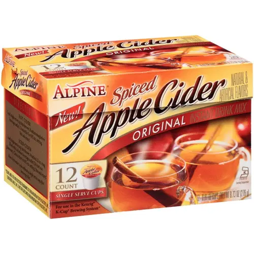 Alpine Original Spiced Apple Cider Instant Drink Mix, 0.81 oz, 12 CT (Pack of 3) thumbnail 2