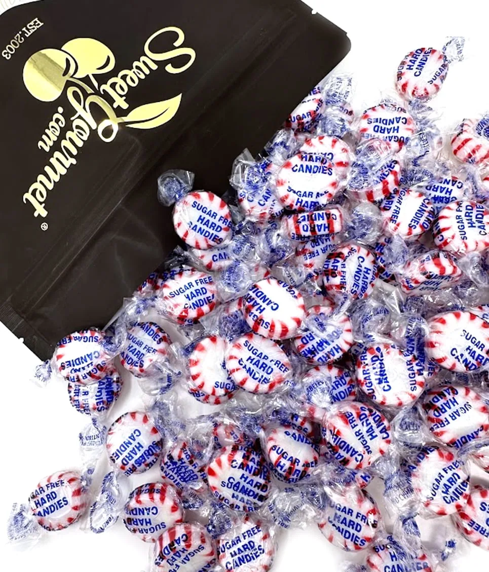 SweetGourmet Sugar-Free Peppermint Starlights, Naturally Flavored, 2 Pounds