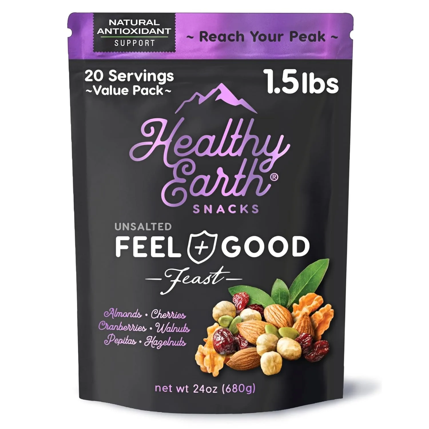 Mixed Nuts Unsalted | Trail Mix | Trail Mix without Peanuts | Sugar Free Snacks | Gourmet Snacks, Protein Snacks, Gluten Free, N