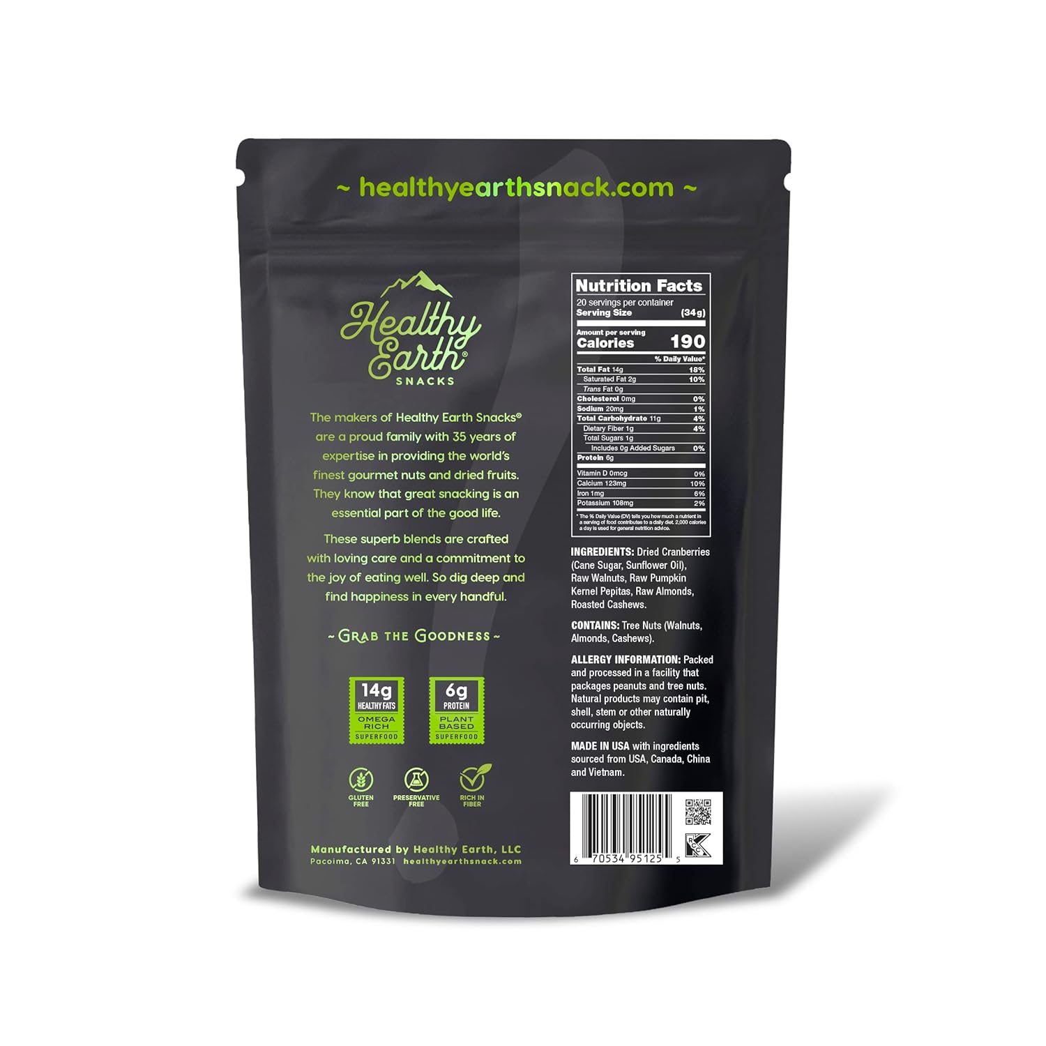 Mixed Nuts Unsalted | Trail Mix | Trail Mix without Peanuts | Sugar Free Snacks | Gourmet Snacks, Protein Snacks, Gluten Free, N thumbnail 3