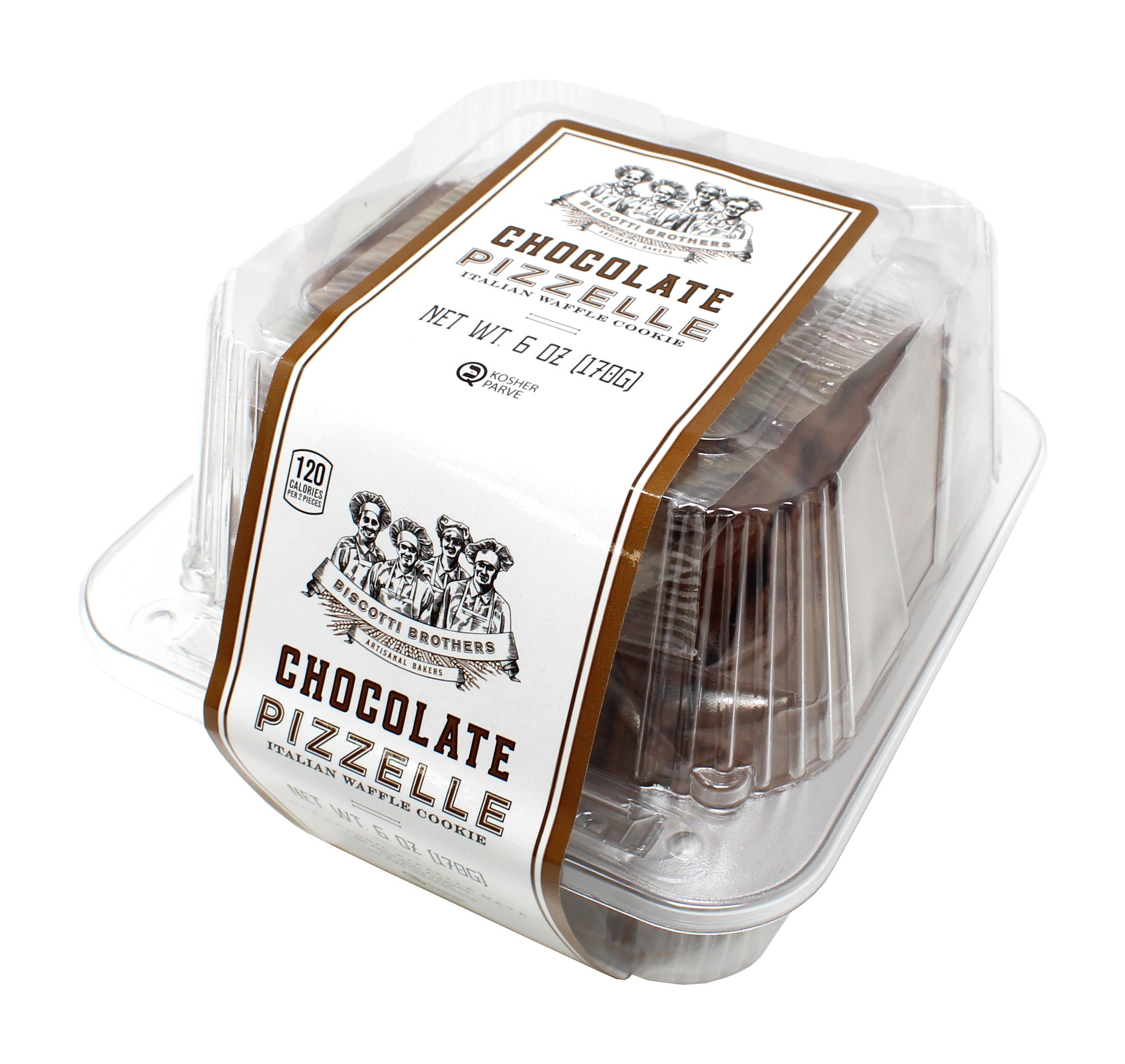 Biscotti Brothers Baked Chocolate Pizzelle Crispy Cookies, 6 oz thumbnail 2