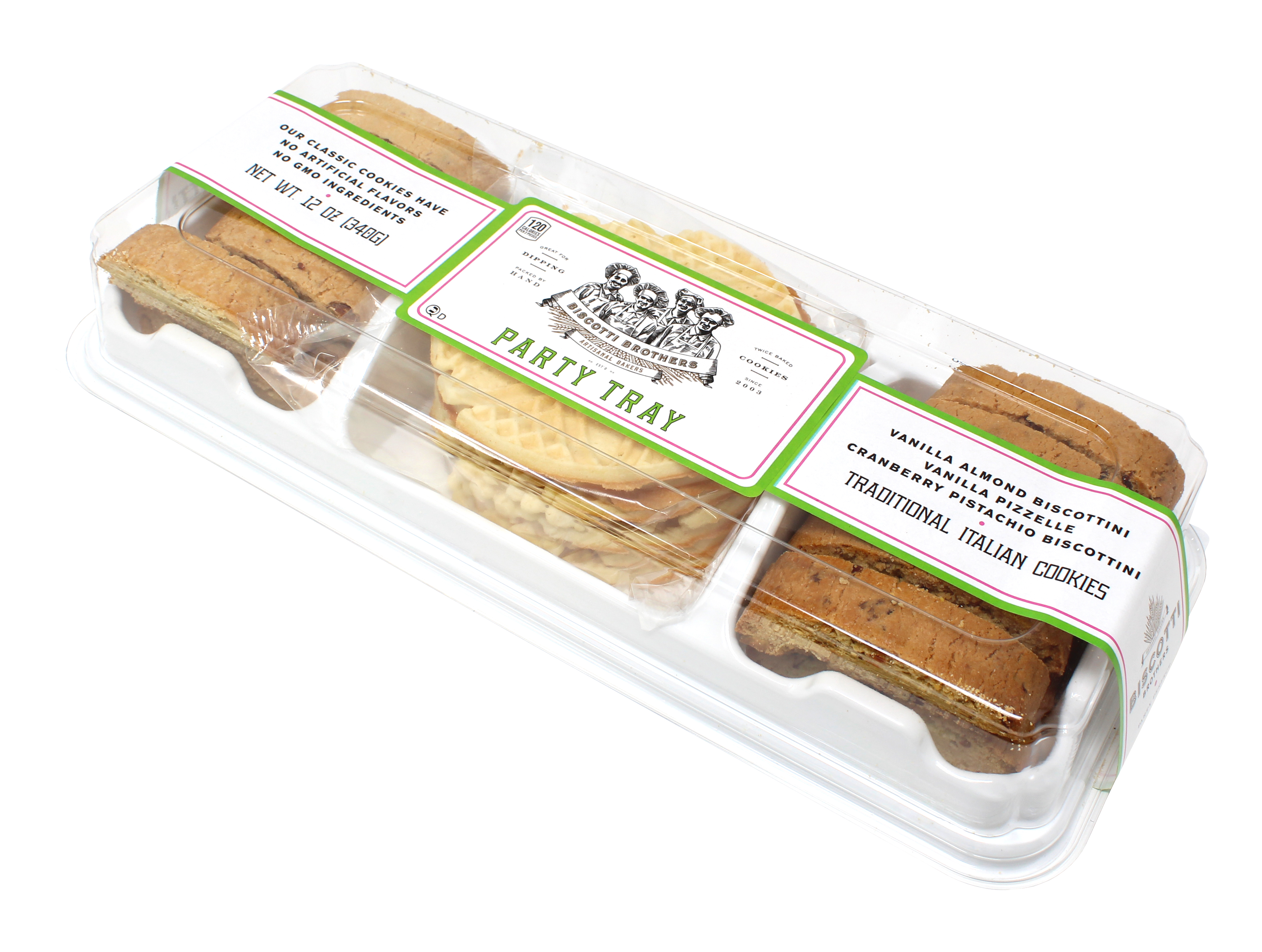 Biscotti Brothers Baked Crispy Party Tray Cookie Assortment, 12 oz thumbnail 2