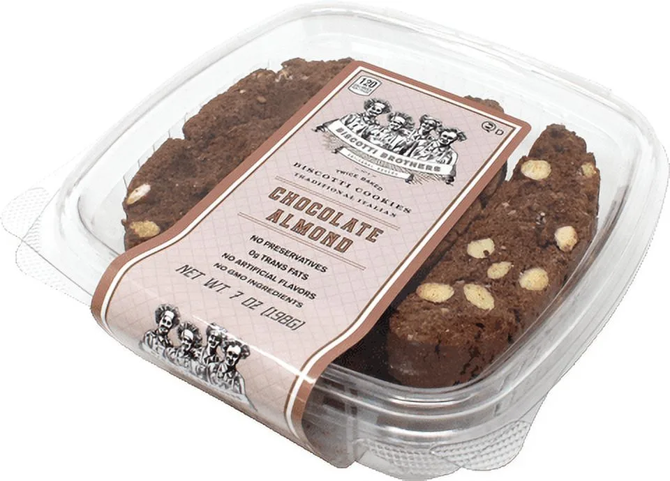 Biscotti Brothers Baked Chocolate Almond Biscotti Cookie, 7 oz