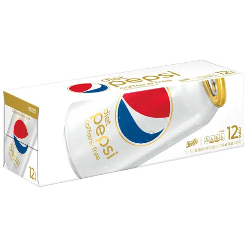 Diet Pepsi Cola Caffeine Free Soda Pop, 12 fl oz, 12 Pack Cans thumbnail 4