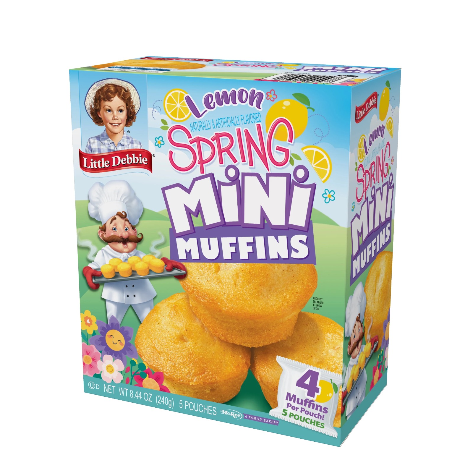 Little Debbie Lemon Spring Mini Muffins, 8.44 oz. 4 count, (2 Pack) Offer from Winrock Store thumbnail 2