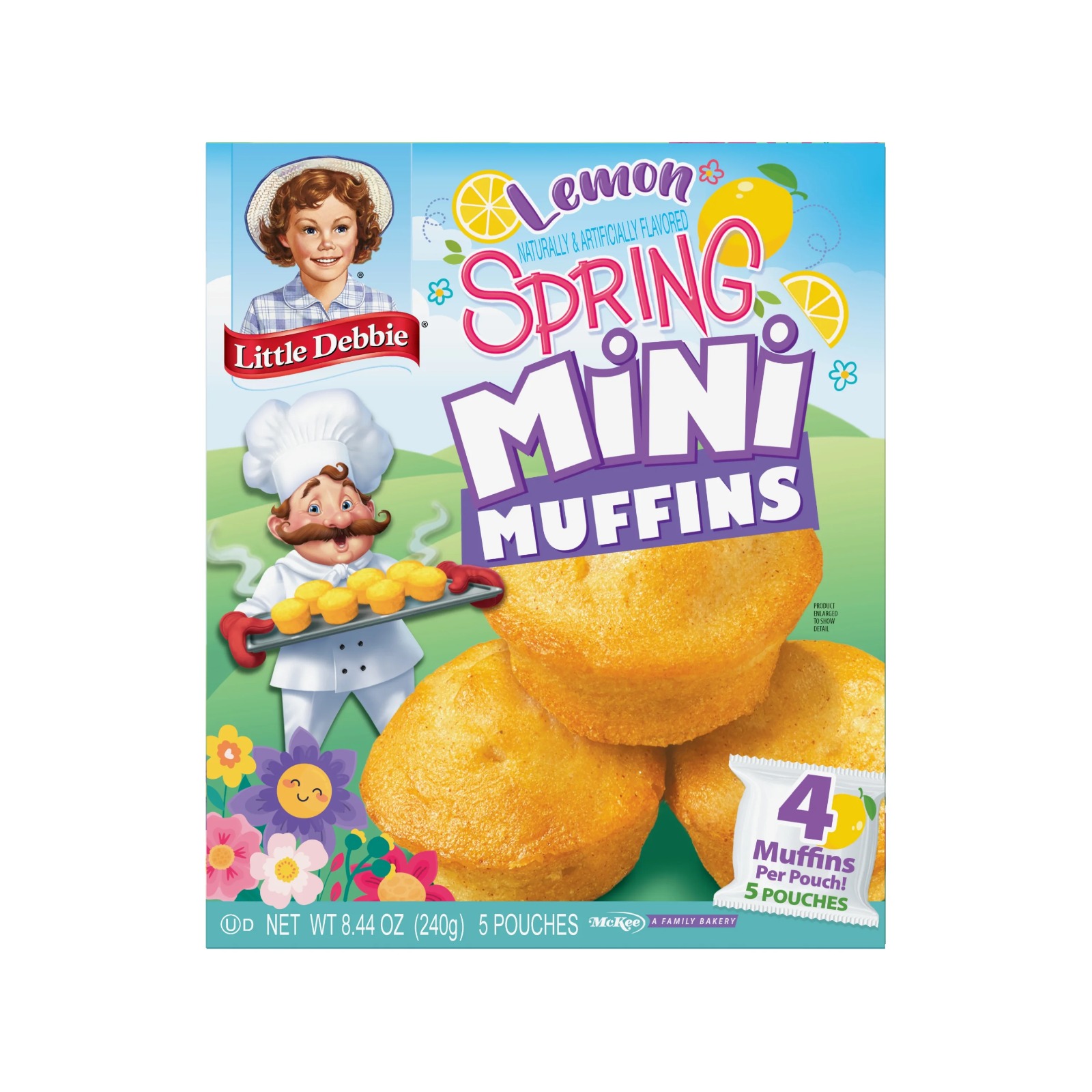 Little Debbie Lemon Spring Mini Muffins, 8.44 oz. 4 count, (2 Pack) Offer from Winrock Store thumbnail 4