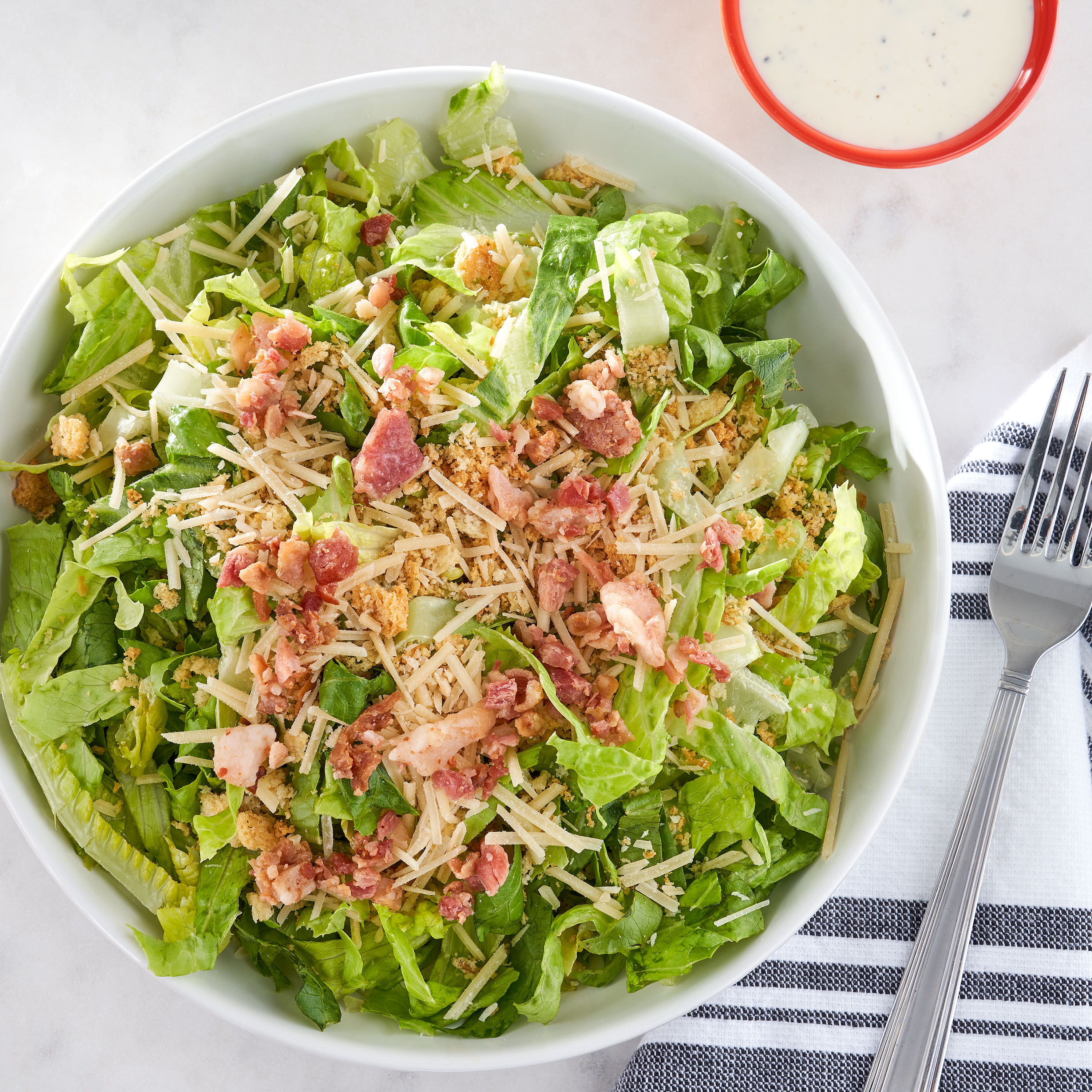 Marketside Caesar Bacon Chopped Salad Kit, 10.2 oz Bag, Fresh thumbnail 3