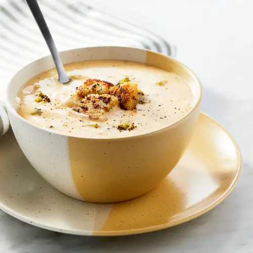 Marketside Broccoli & Cheddar Cheese Soup, Fresh Deli Soup, 16 oz Cup thumbnail 2