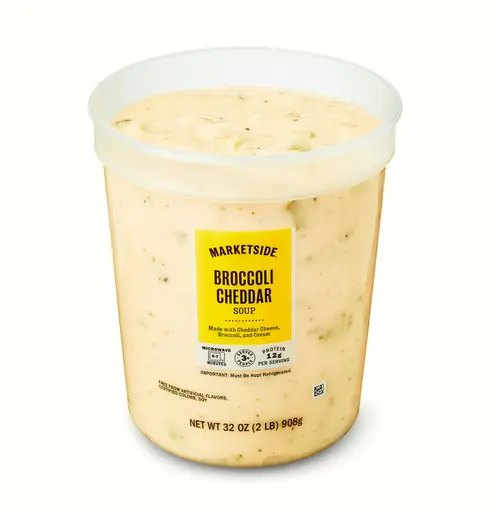 Marketside Broccoli & Cheddar Cheese Soup, Fresh Deli Soup, 32 oz Cup thumbnail 2