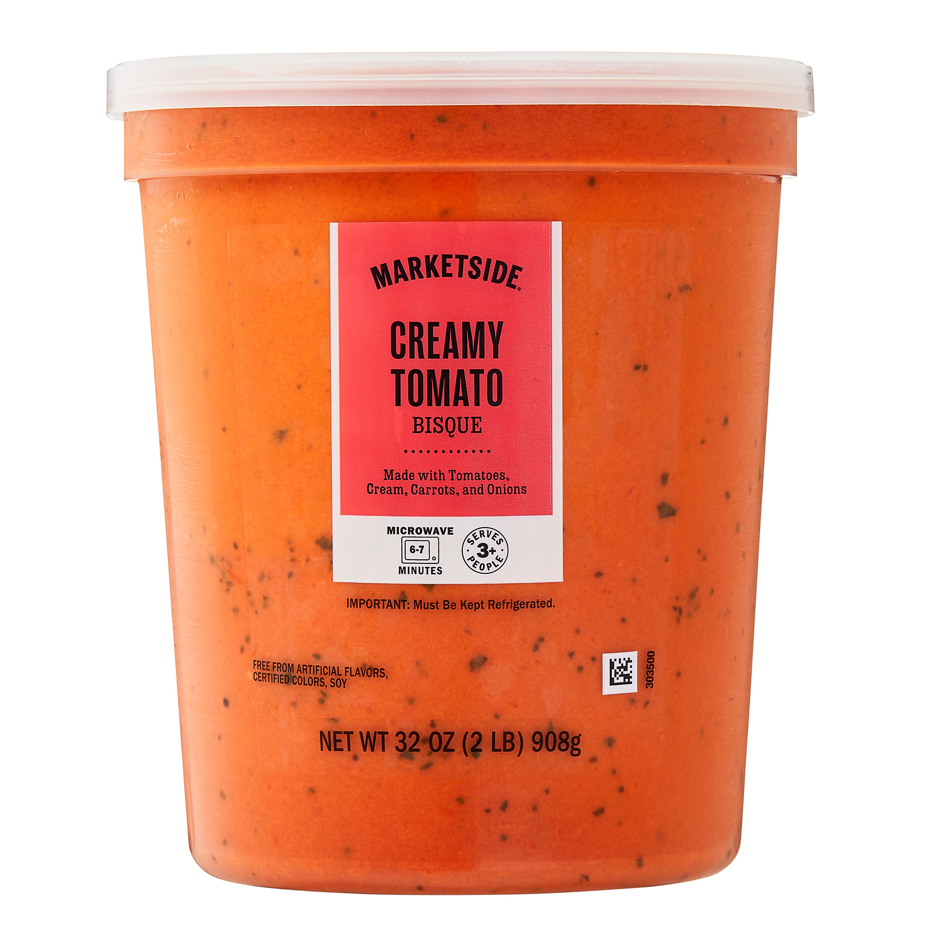 Marketside Creamy Tomato Bisque, Fresh Deli Soup, 32 oz Cup