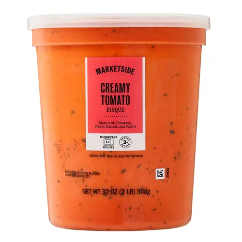 Marketside Creamy Tomato Bisque, Fresh Deli Soup, 32 oz Cup