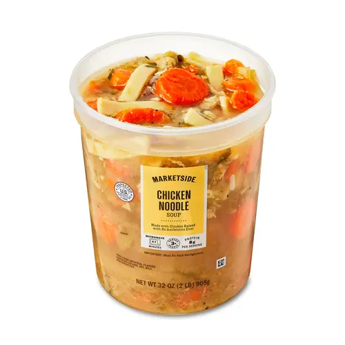 Marketside Chicken Noodle Soup, Fresh Deli Soup, 32 oz Cup thumbnail 3