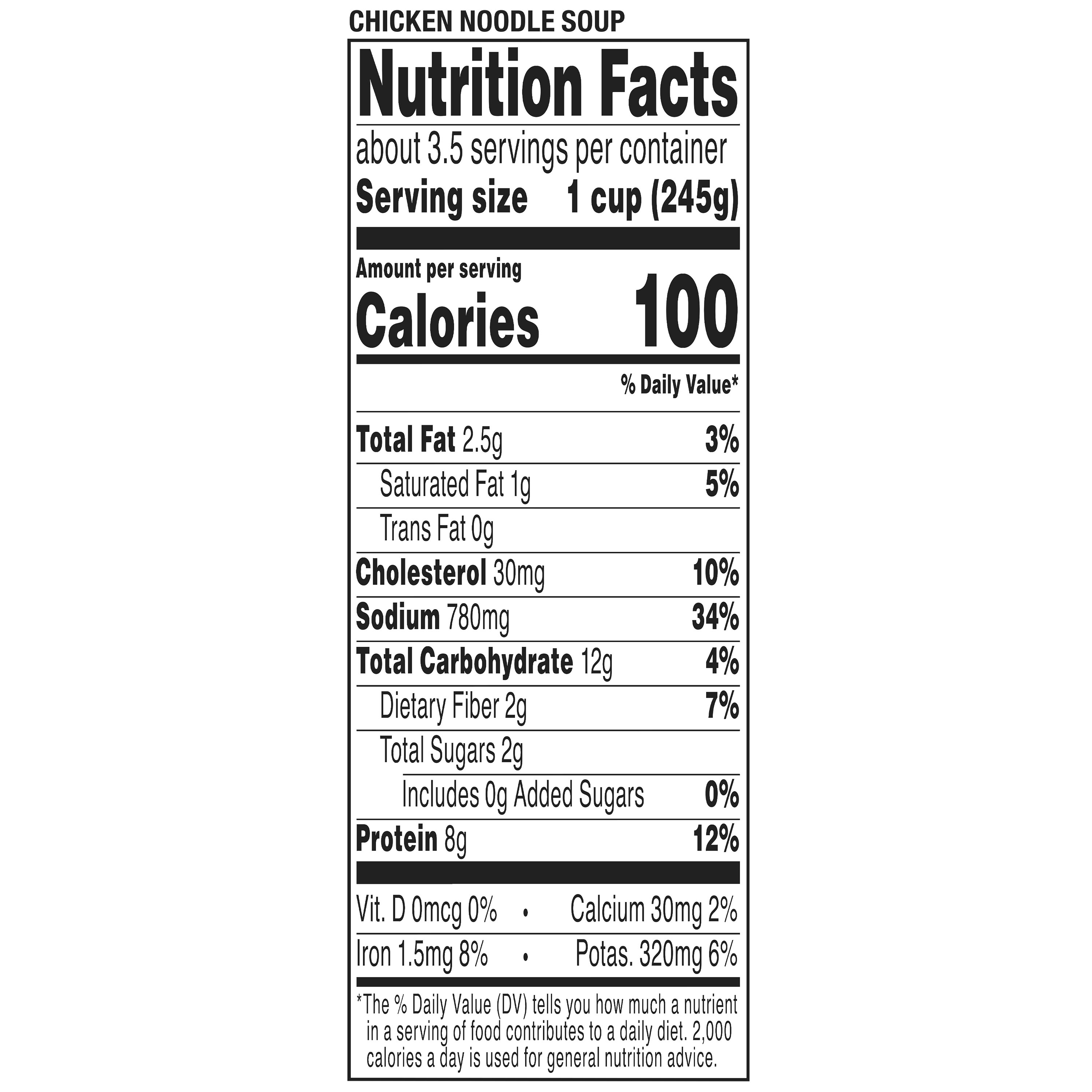 Marketside Chicken Noodle Soup, Fresh Deli Soup, 32 oz Cup thumbnail 4