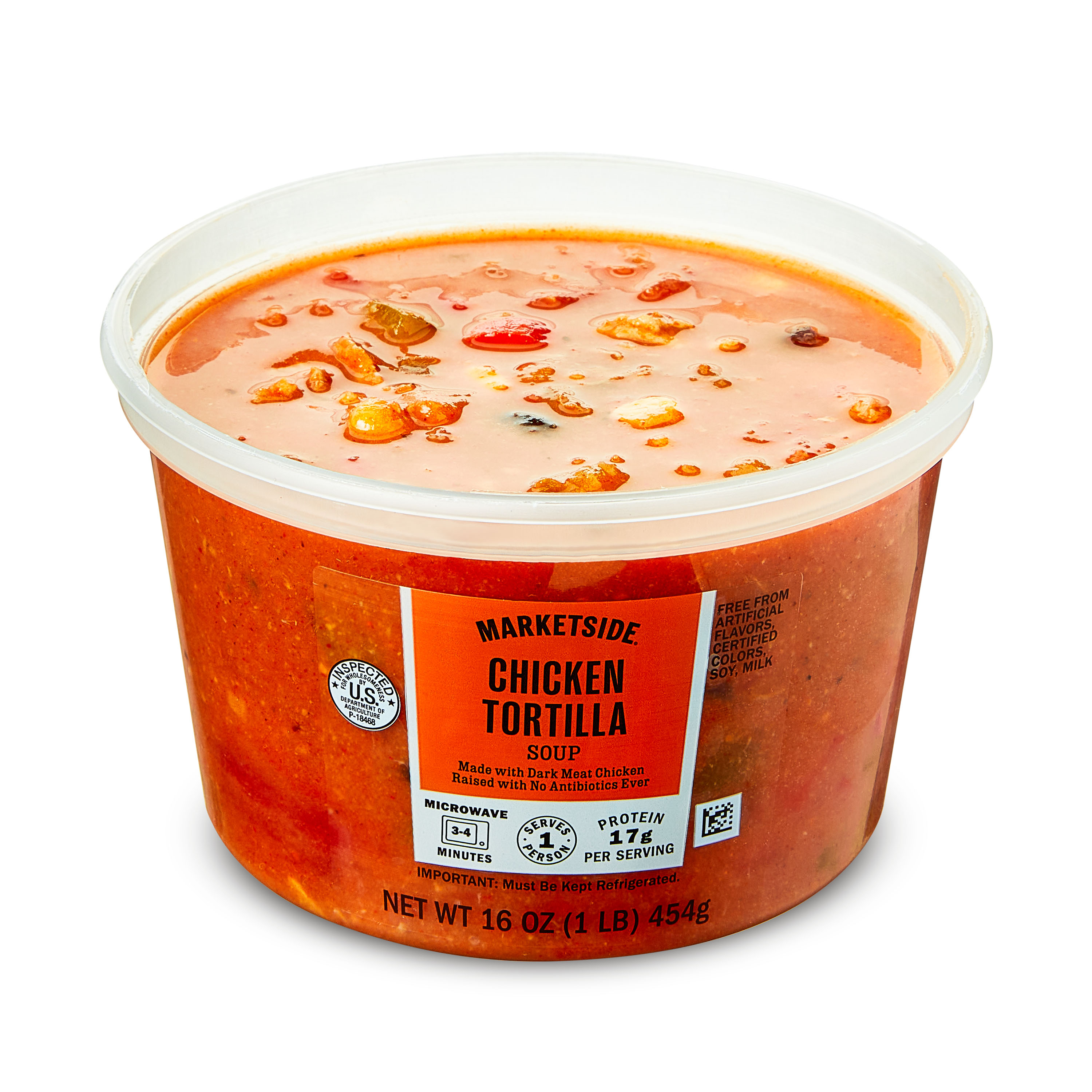 Marketside Chicken Tortilla Soup, Fresh Deli Soup, 16 oz Cup (Refrigerated) thumbnail 2