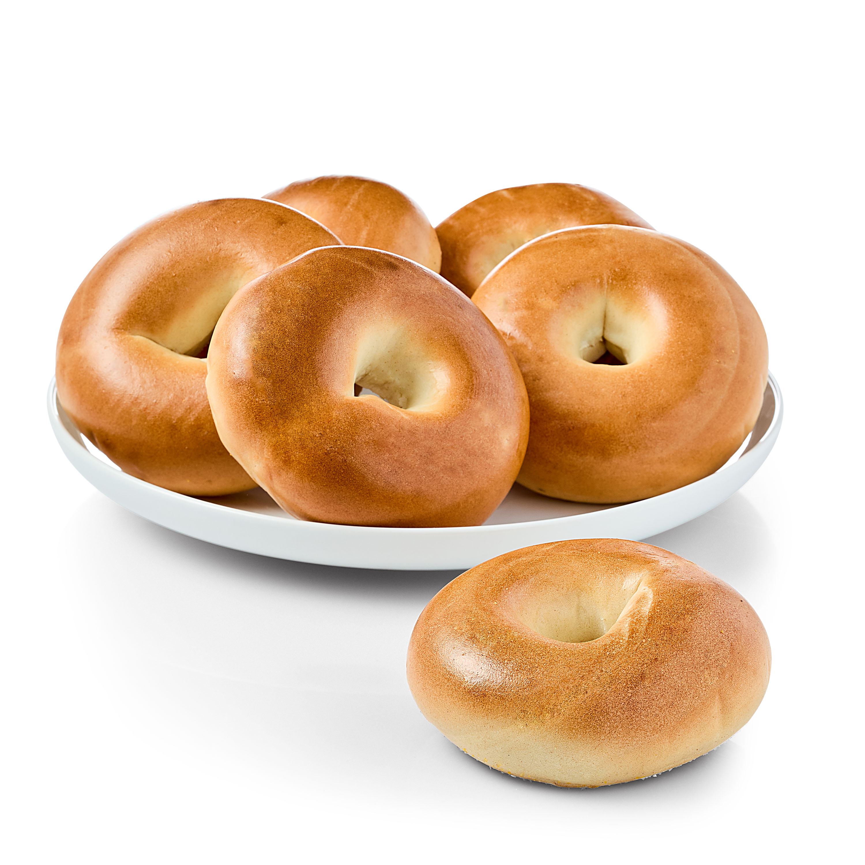 Marketside Fresh Soft Plain Bagels, Wheat and Barley Flour, 22.8 oz, 6 Count (Shelf Stable) thumbnail 3