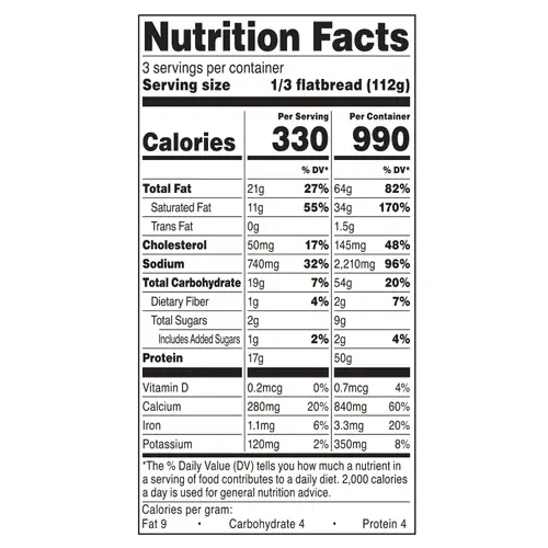 Marketside Pepperoni and Mozzarella Flatbread Pizza, Marinara Sauce, 11.9 oz (Refrigerated) thumbnail 3