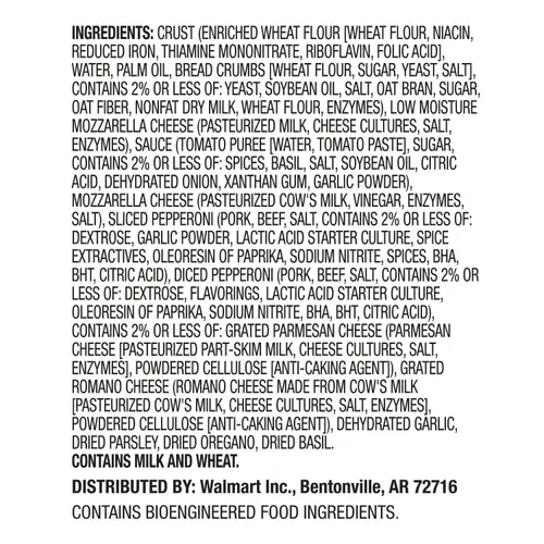 Marketside Pepperoni and Mozzarella Flatbread Pizza, Marinara Sauce, 11.9 oz (Refrigerated) thumbnail 4