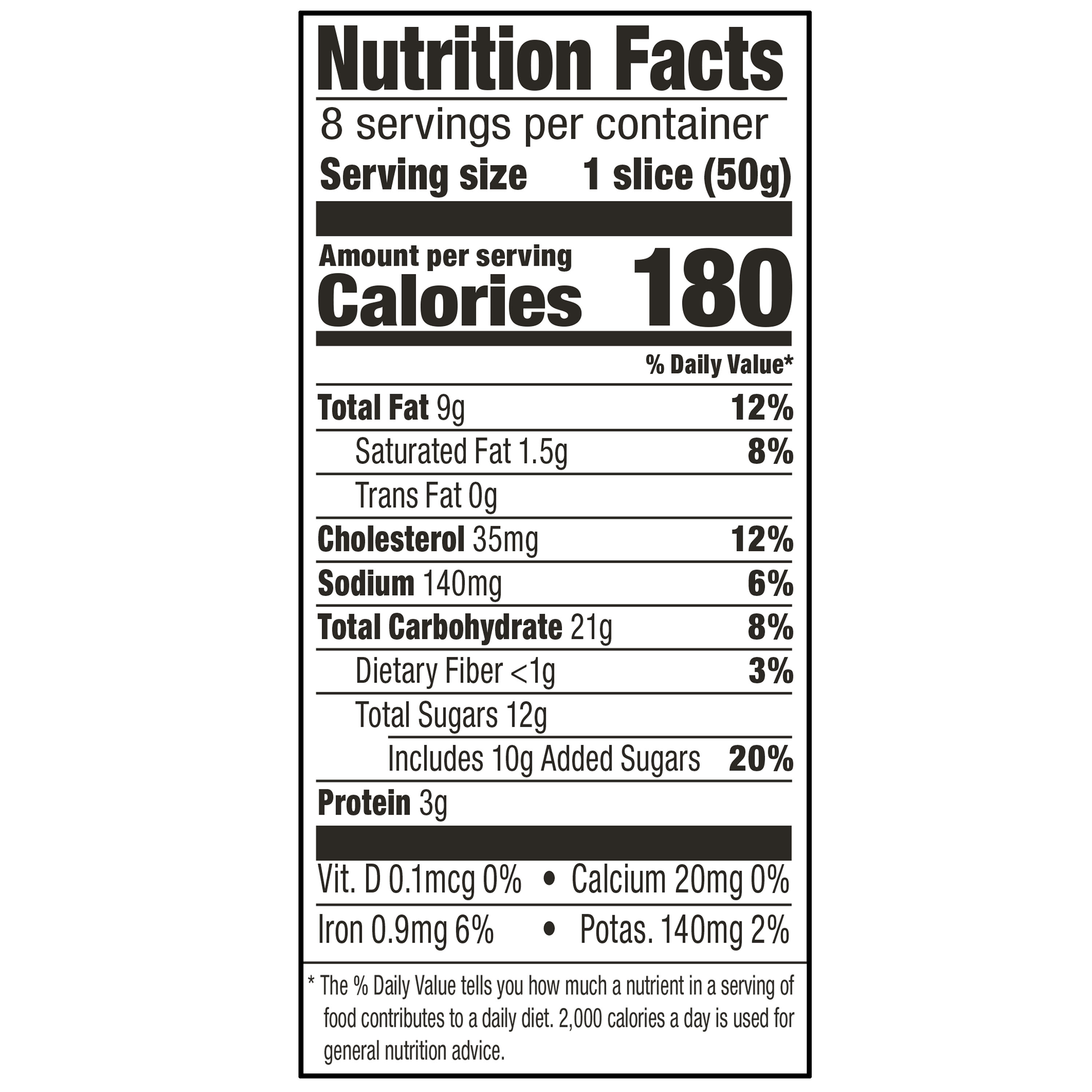 Marketside Banana Nut Sliced Cake, 14.1 oz, 8 Count thumbnail 4