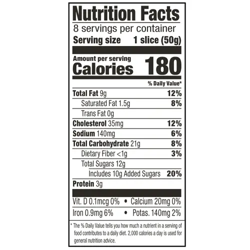 Marketside Banana Nut Sliced Cake, 14.1 oz, 8 Count thumbnail 4