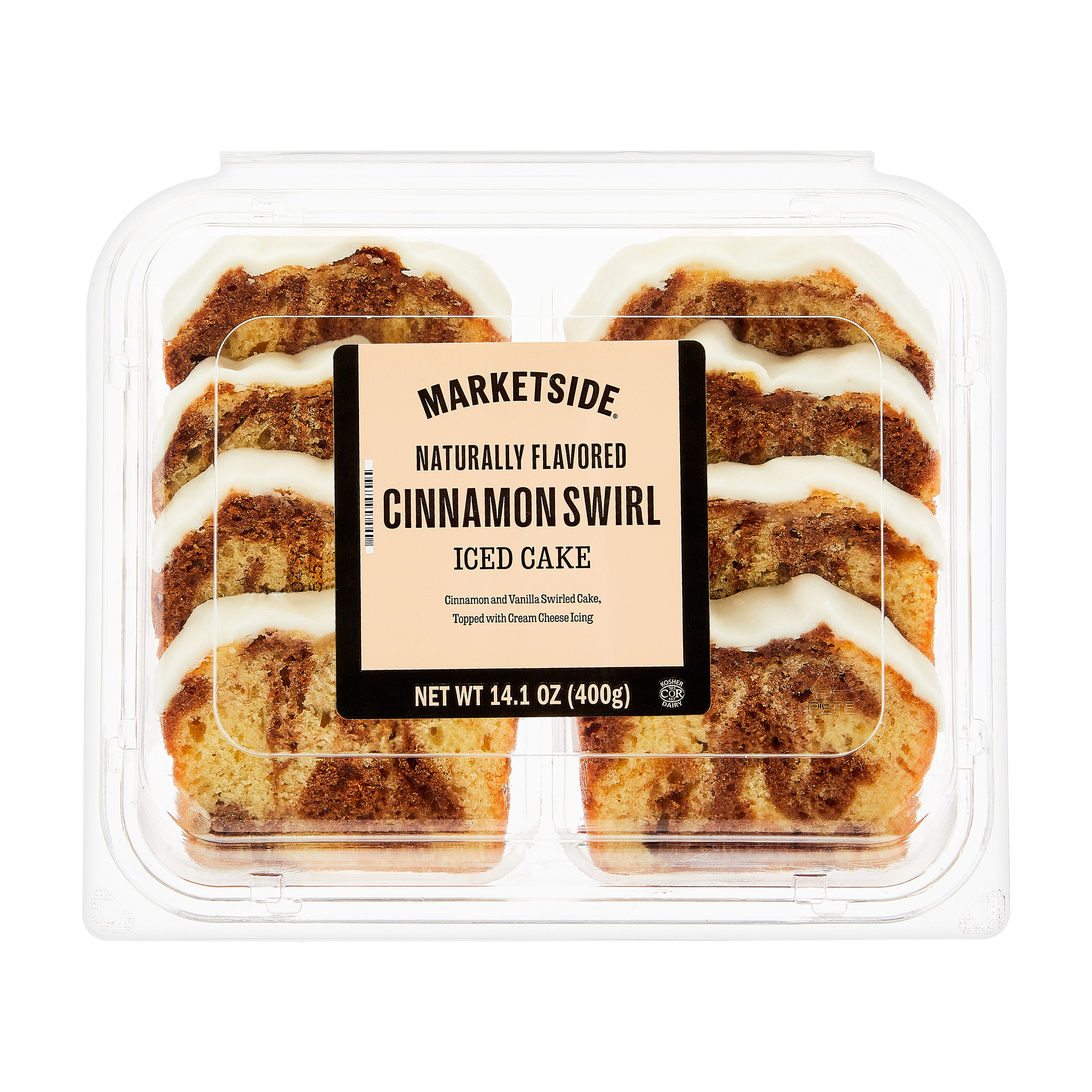Marketside Iced Cinnamon Sliced Loaf Cake, 14.1 oz, 8 Count