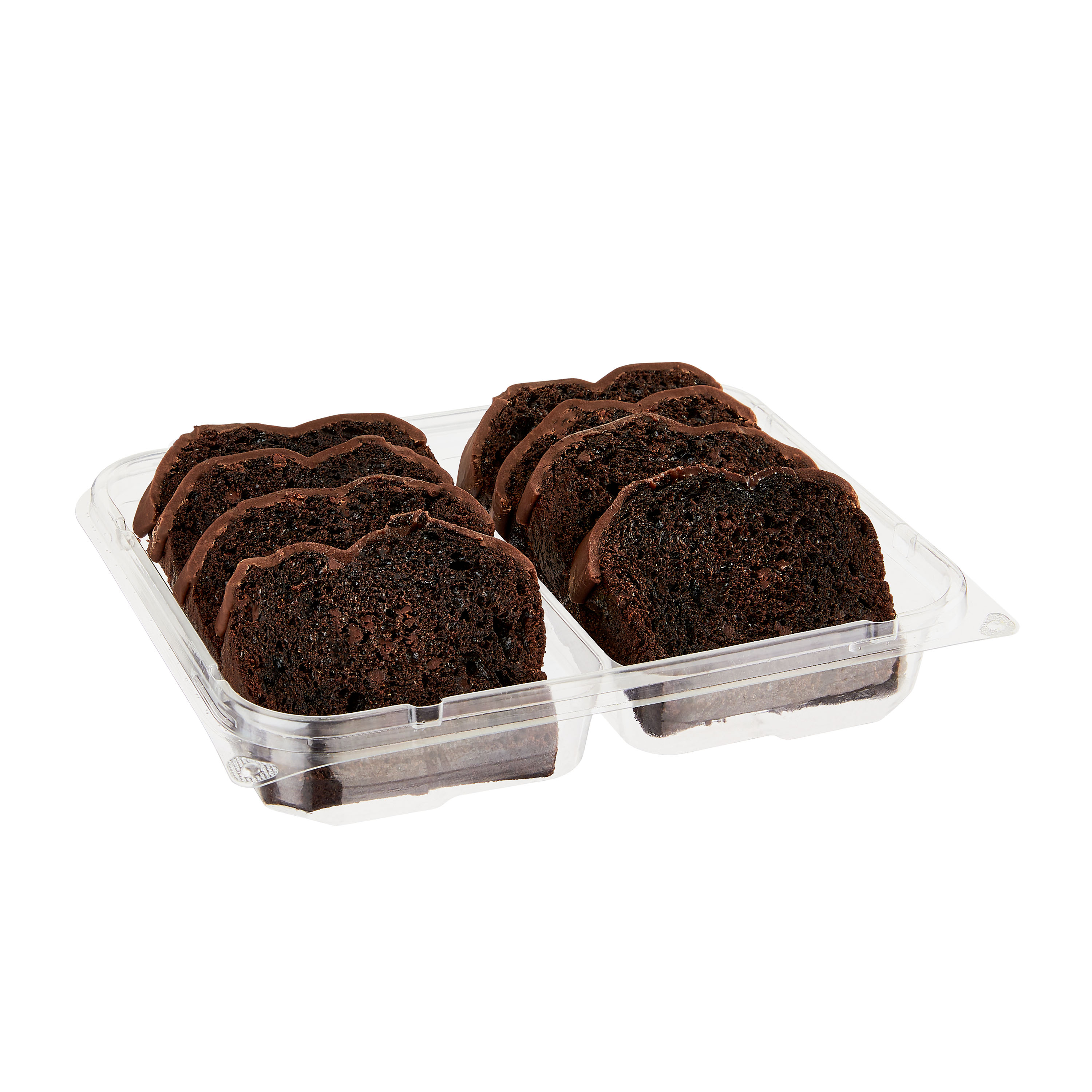 Marketside Iced Double Chocolate Sliced Loaf Cake, 14.1 oz, 8 Count thumbnail 2